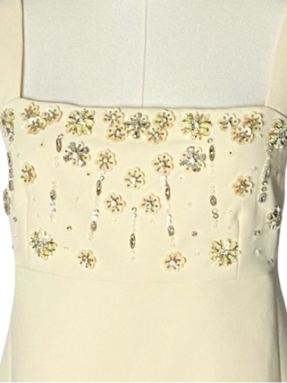 LDTJ Italy Beaded Gem Embellished Mini Dress Ivory Cream Size M
Coquette - Picture 8 of 10